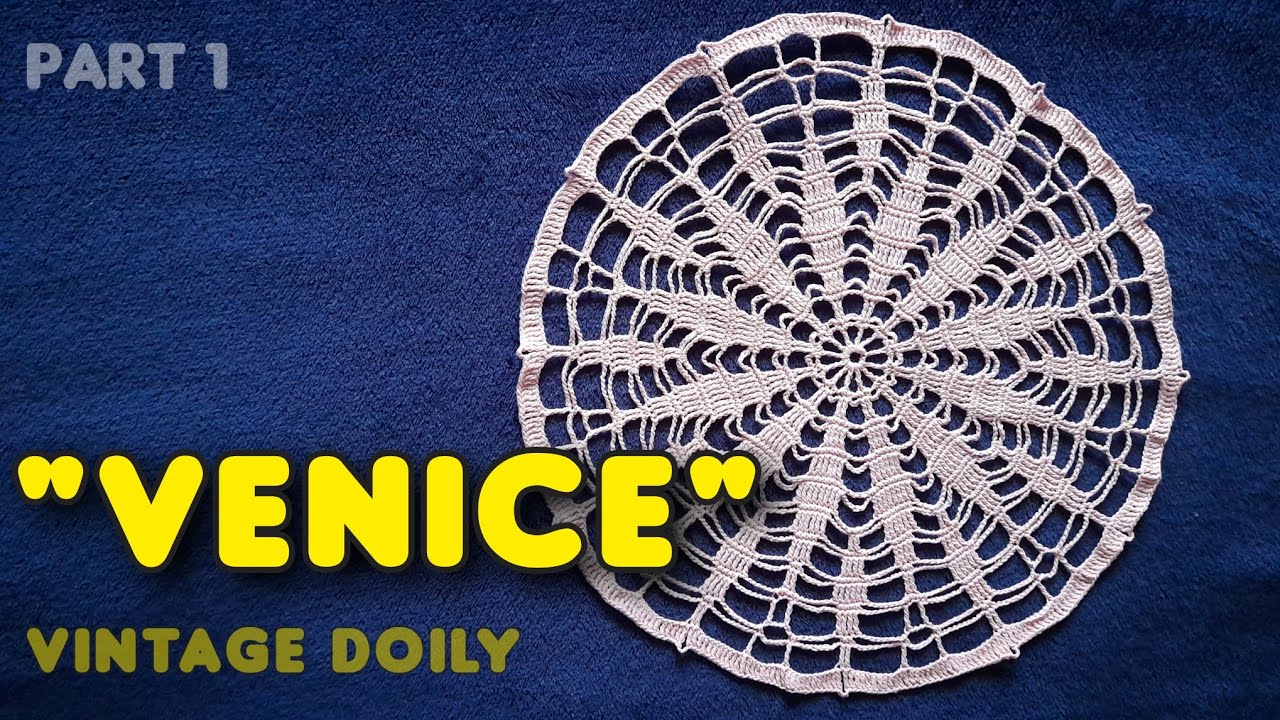 SUPER EASY 😍 Crochet vintage round doily 