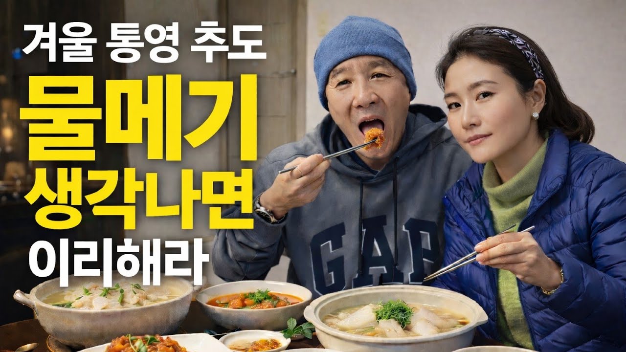 [겨울통영추도] 물메기의섬 품위있는 중년의 섬자연미식여행