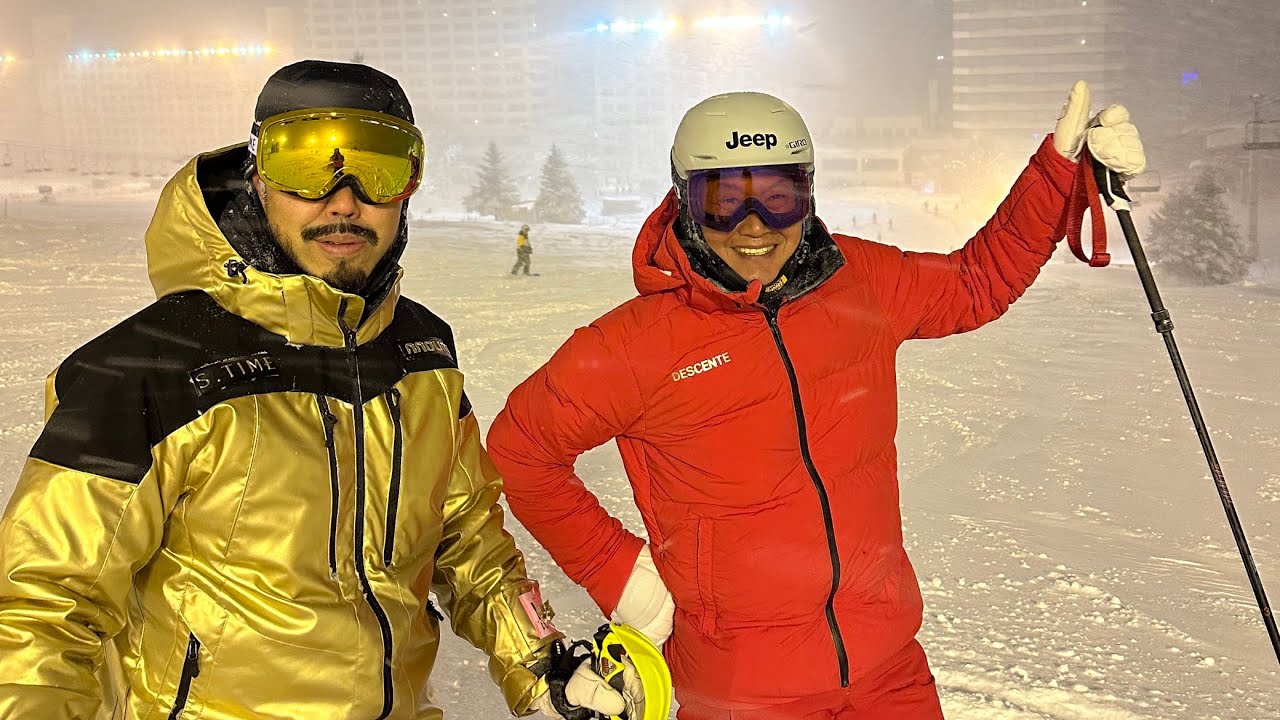 ワールドカップメダリストのレジェンドスキーヤー岡部哲也さんと一緒にSKIを滑ってきました❄️⛷❄️⛷❄️ワンポイントレッスンあり‼️