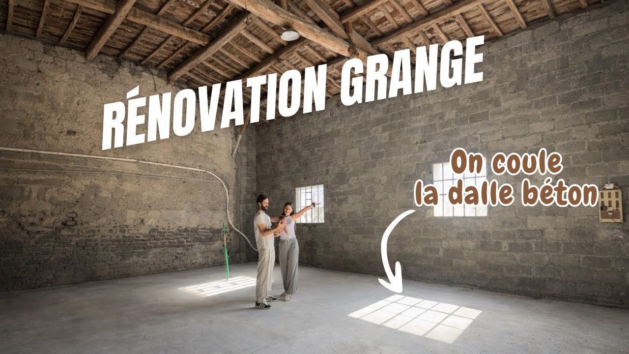 RÉNOVATION GRANGE : on coule la dalle béton 🪏