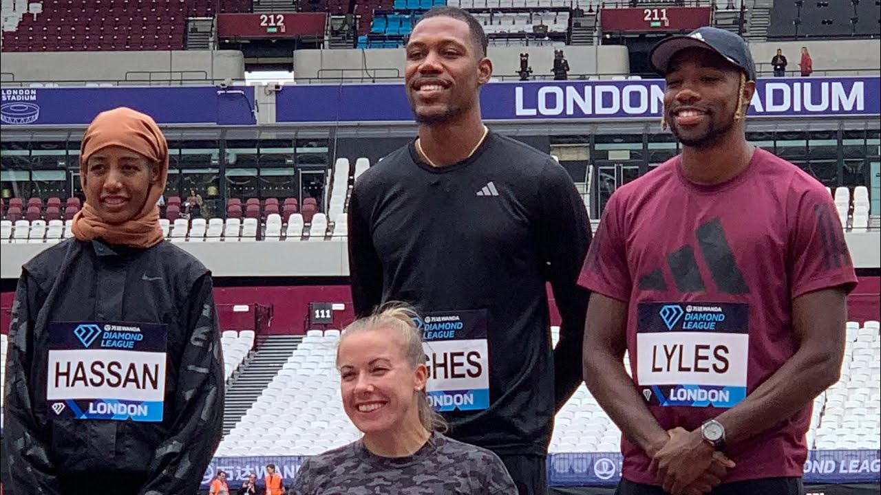Noah Lyles, Zharnel Hughes, Sifan Hassan & Hannah Cockroft / Press Conference, London Athletics Meet