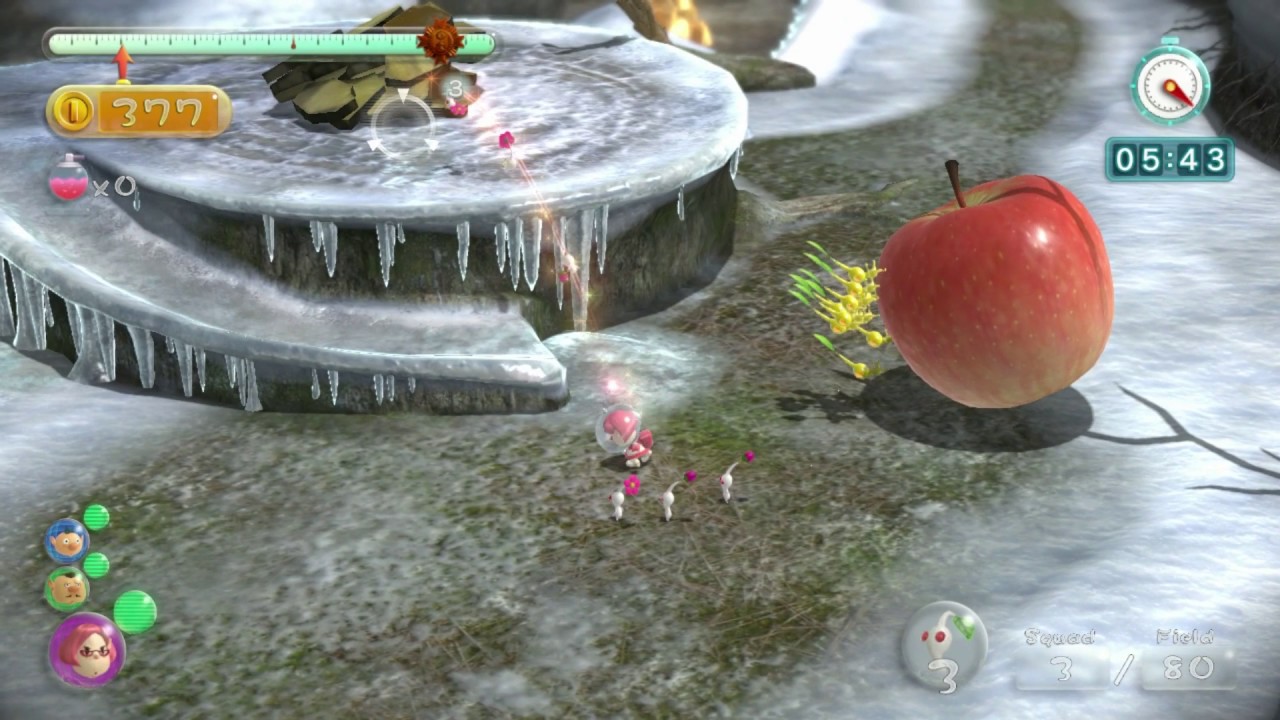 Pikmin 3 Mission Mode - Collect Treasure #07 (DLC): Silver Lake Remix (Platinum/No Deaths)