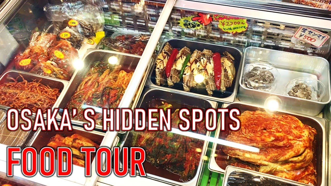 Best Street Food Tour in Osaka Japan │ Tsuruhashi Market