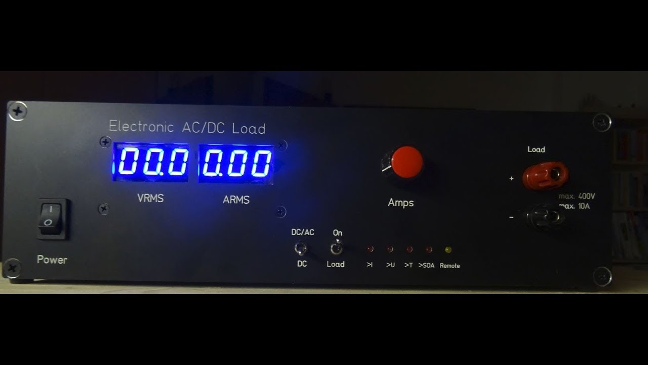 Electronic load for DC and AC