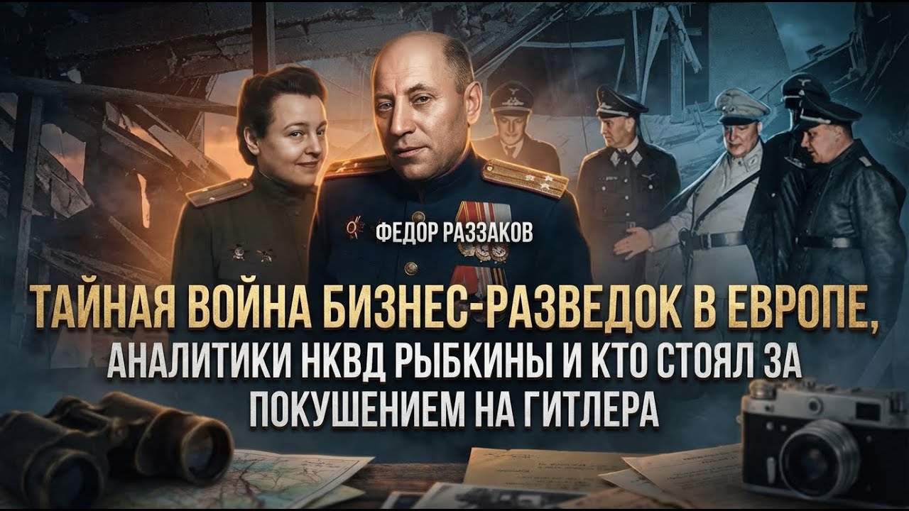 Фёдор Раззаков | Тайная война бизнес-разведок, Рыбкины из НКВД и кто стоял за покушением на Гитлера.