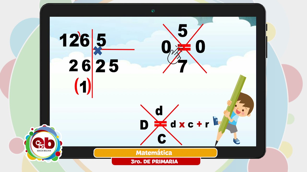 3 Primaria - Matemática - Prueba de la división
