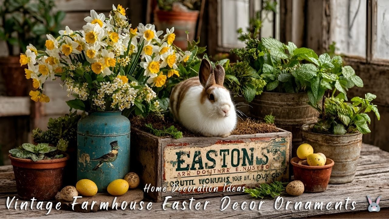 Vintage Farmhouse Easter Decor Ornaments 🐰 Timeless Spring Decorating Ideas for a Cozy Home