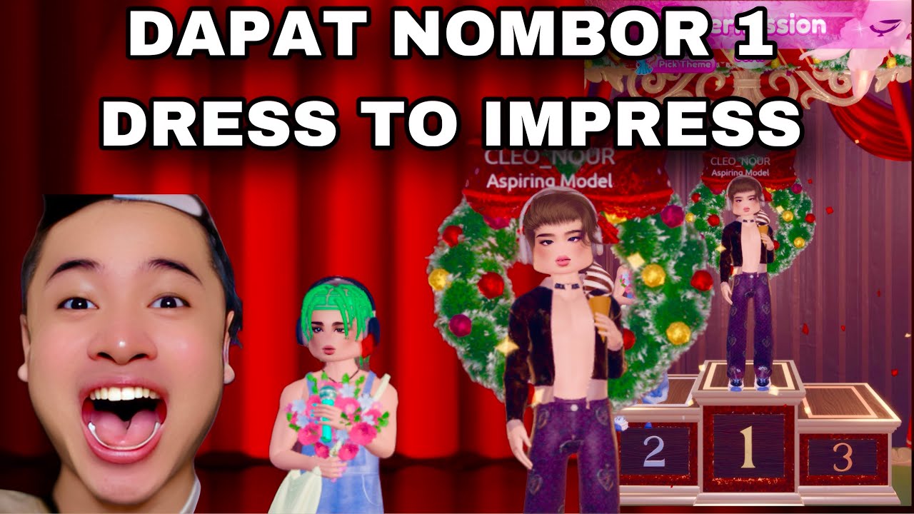 AKU DAPAT NOMBOR 1 DRESS TO IMPRESS ROBLOX!!😭 | JOM MAIN SAMA2