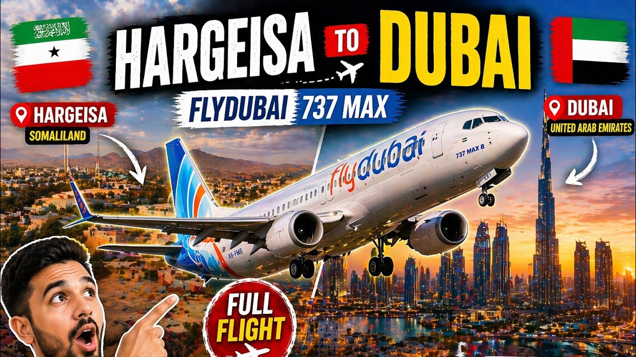 Hargeisa - Dubai | Tripreport | Flydubai Economy flight