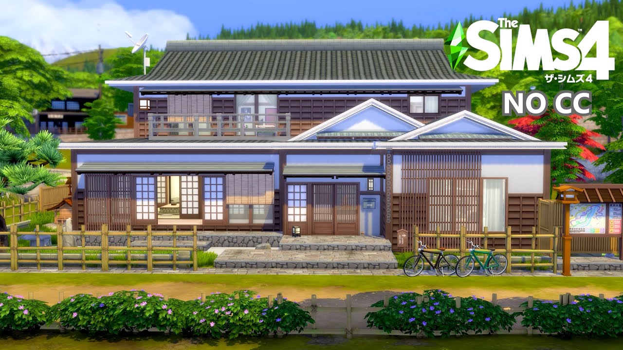 Sims4 | Stop Motion | Japanese style House | No CC | シムズ4建築