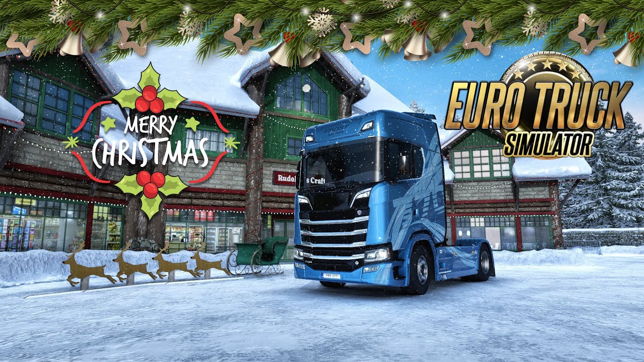 Driving Scania 770S Frost Edition.  Euro Truck Simulator 2