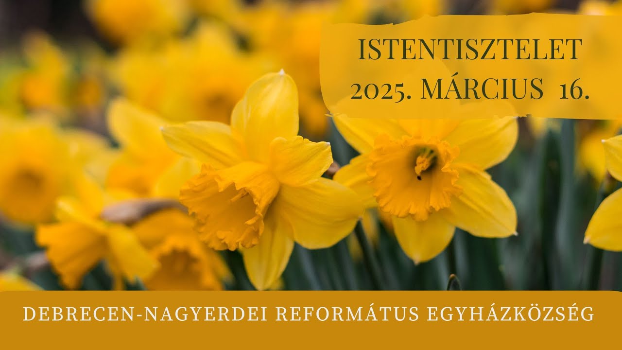 Istentisztelet  2025. 03. 16. Debrecen-Nagyerdei Református Egyházközség
