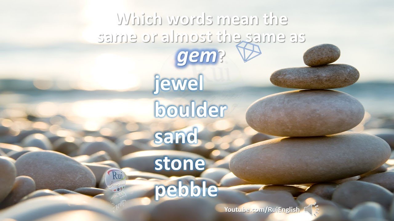 Aula de ingl&ecirc;s: Gem - VOCABULARY V01 Identifying Synonyms
