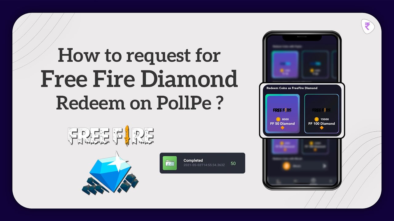 How to request for Free Fire Diamond Redeem on PollPe ?