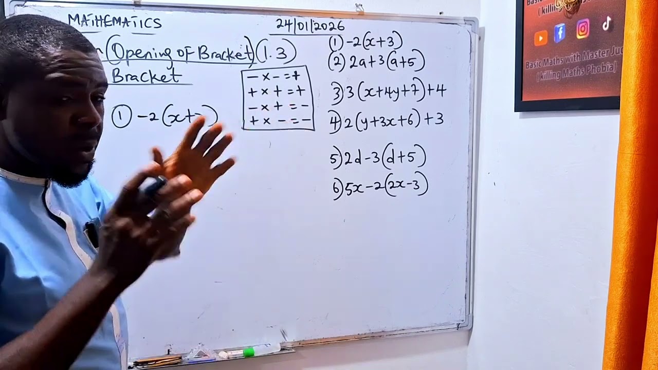 ALGEBRA ( EXPANSION OF SINGLE BRACKET). 1.3