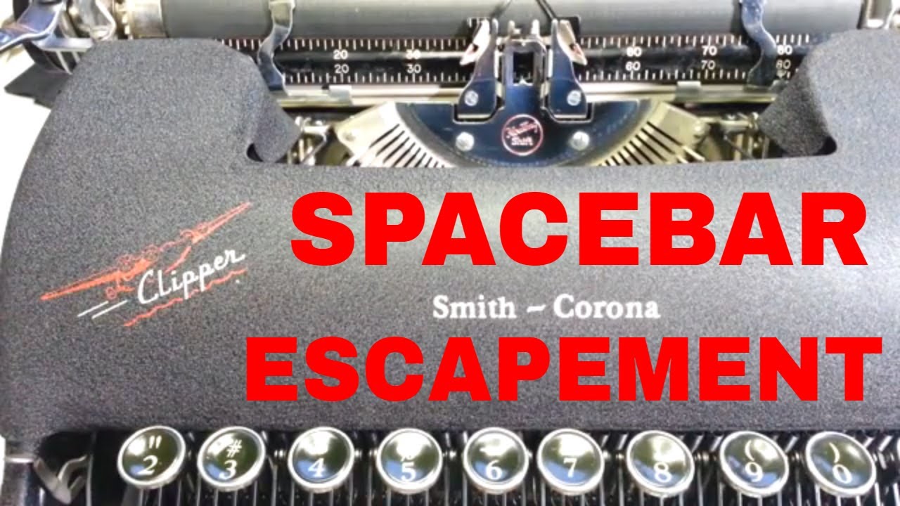 Регулировка спускового механизма с клавишей пробела на пишущей машинке Smith Corona Vintage