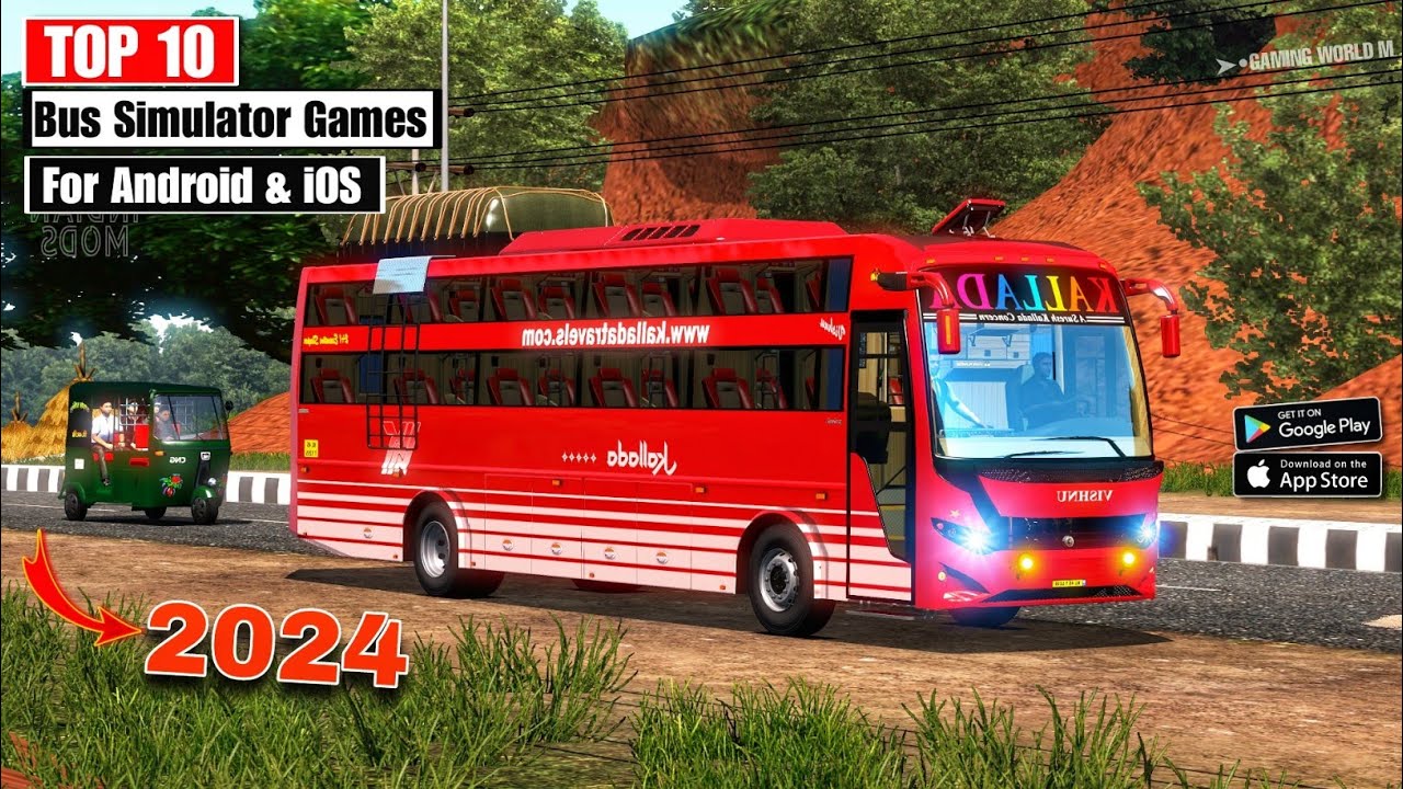 top 10 bus simulator games for android & ios || best bus games for android in 2025