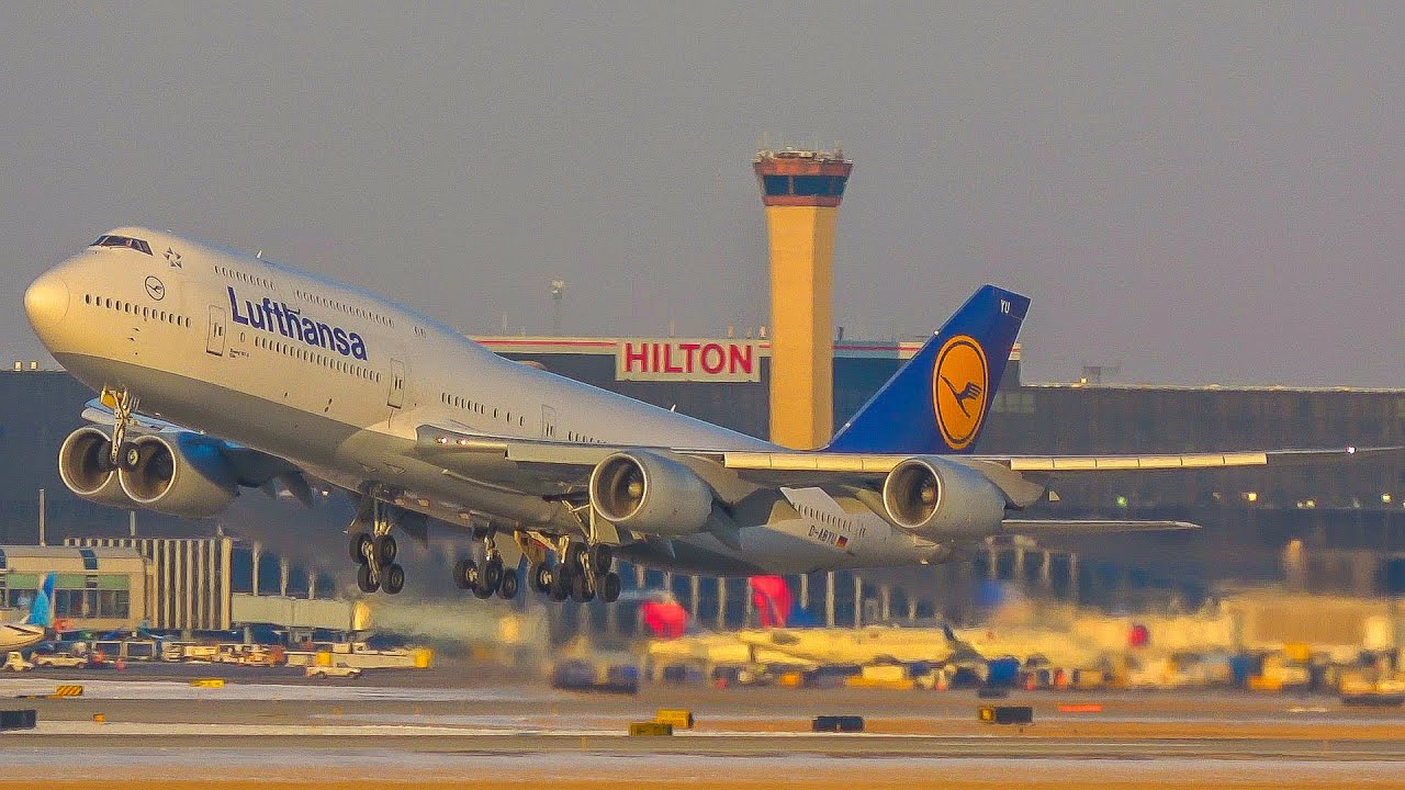(4K) Evening Departure Rush Hour | Chicago O'Hare Int'l Airport