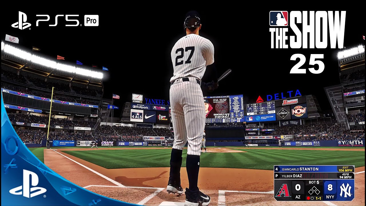MLB The Show 2025! - Gameplay Arizona Diamondbacks vs. New York Yankees (PS5 PRO) 4K
