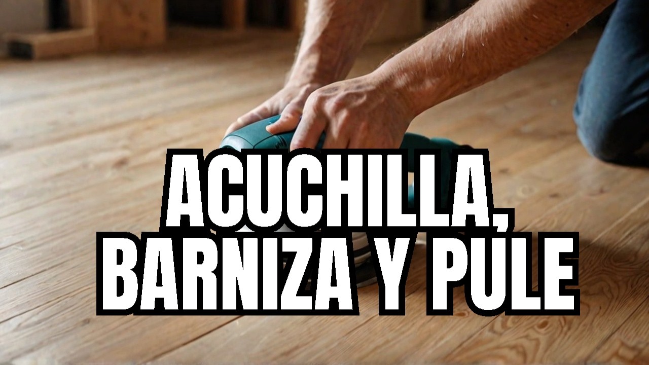 Tutorial como Acuchillar, Barnizar y Pulir Parquet o Tarima