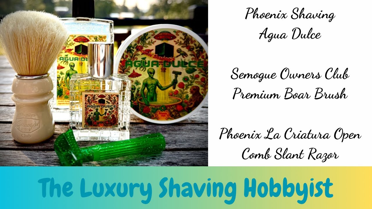 Phoenix Shaving Agua Dulce - Phoenix Shaving La Criatura Slant Razor - Semogue Owners Club Boar