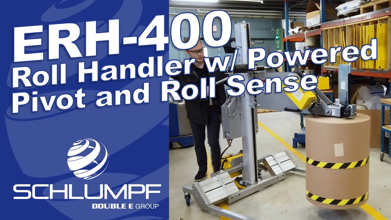 ERH-400 Roll Handler with Powered Pivot and Roll Sense