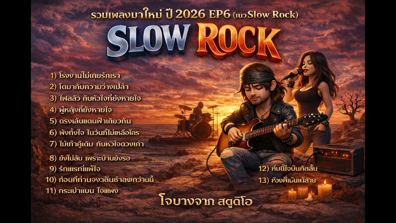 รวมเพลงมาใหม่ ปี 2026 EP6 (แนว Slow Rock) - โจบางจาก สตูดิโอ