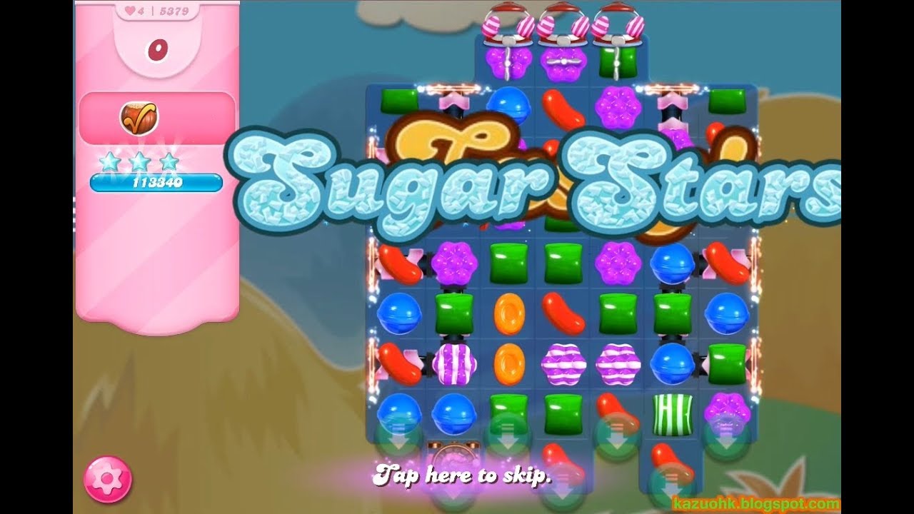 Candy Crush Saga Level 5379 (3 stars, No boosters, First go!)