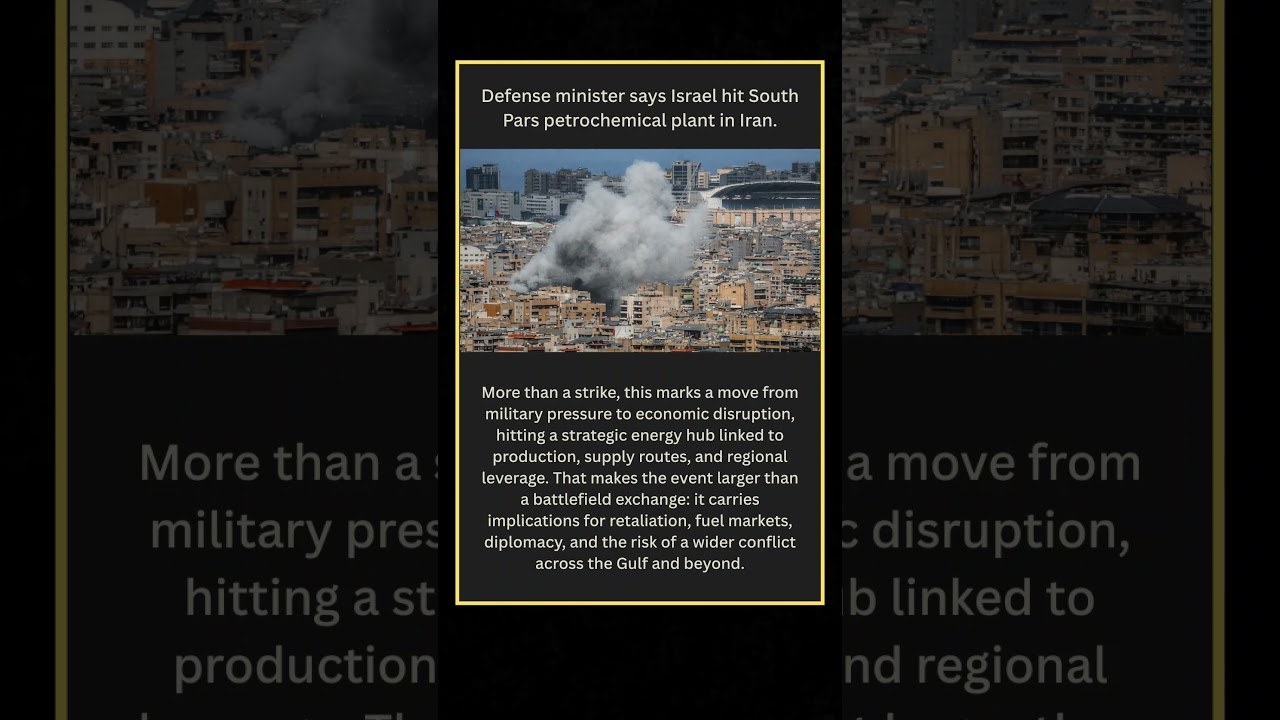 Israel Strikes Iran&rsquo;s South Pars Petrochemical Plant in Asaluyeh | Breaking News & Oil Shock Risk