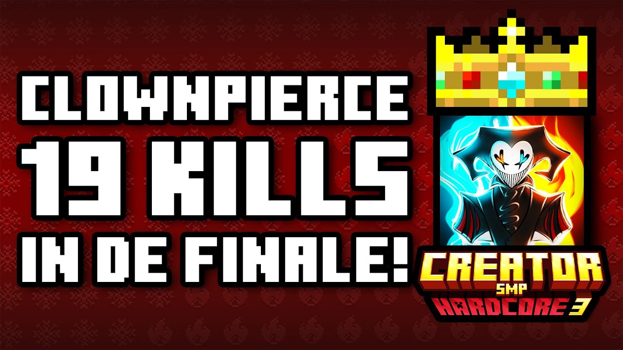 ALLE 19 KILLS VAN CLOWNPIERCE IN DE CREATOR SMP 3 FINALE #creatorsmp #clownpierce #creatorsmp3