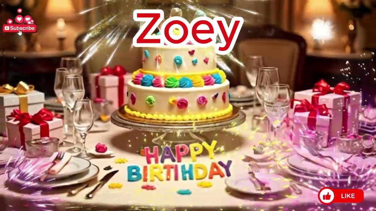 Zoey Happy Birthday Song &ndash; Happy Birthday to You 01