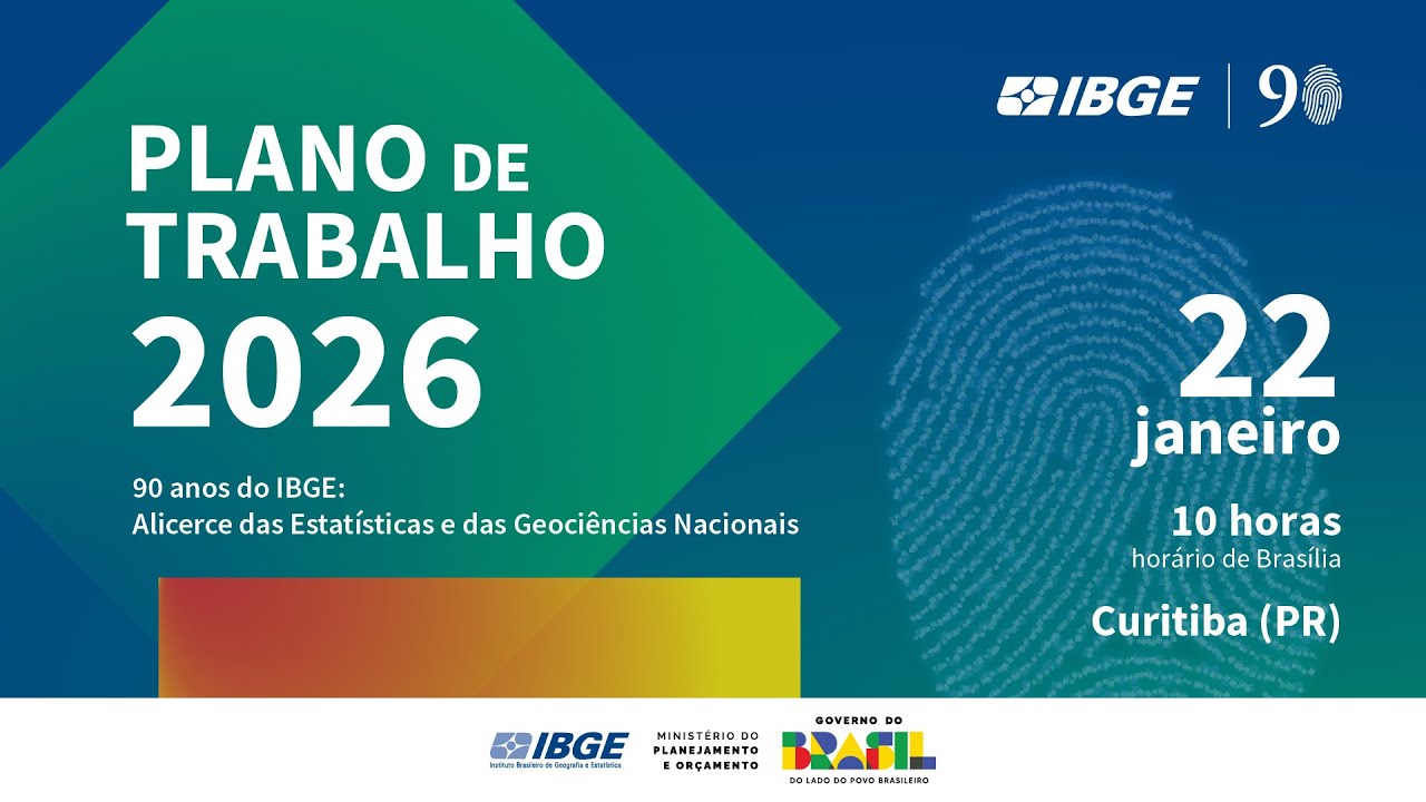 IBGE apresenta o Plano de Trabalho 2026 no Sul | Curitiba (PR)
