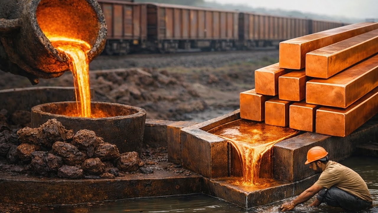 Unbelievable Recycling ! 99.99% Pure Copper Recovered from Factory Waste