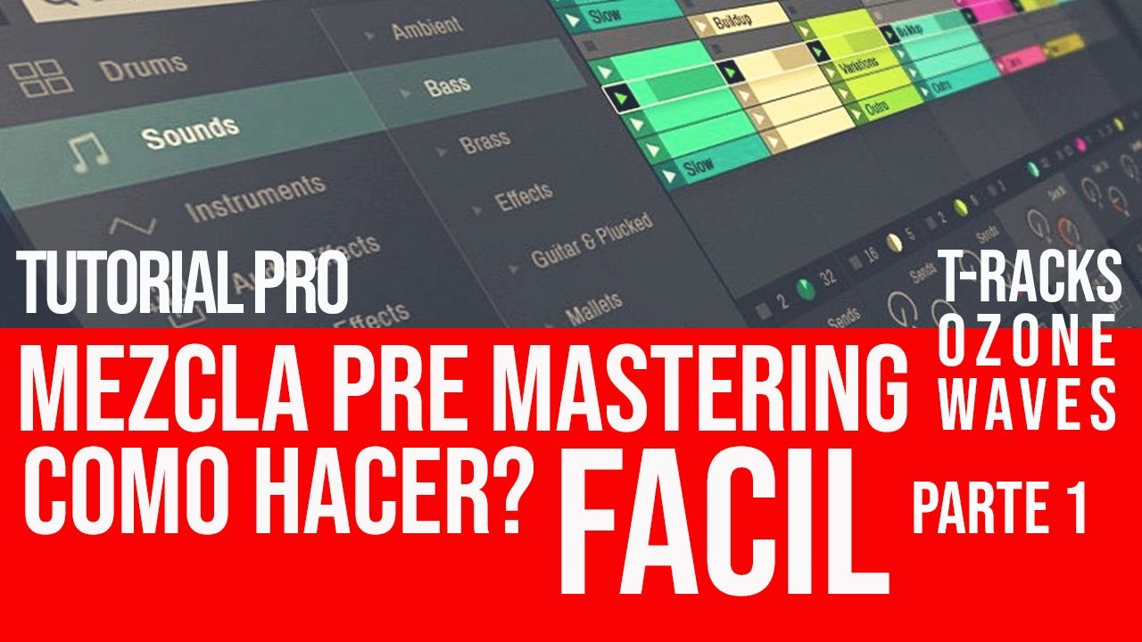 COMO HACER MEZCLA PRE MASTERING- Ableton Live 10-FACIL