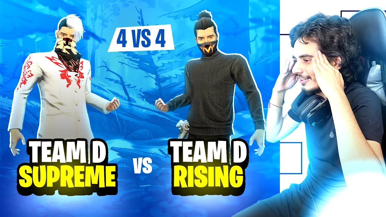 Team D Vs Team D 💎 | Team D Rising Stars challenges Team D Superme Stars Again🔥 - Garena Free Fire