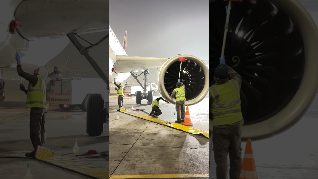Deep Cleaning of Aircraft #cleaning #deepclean #aviation
