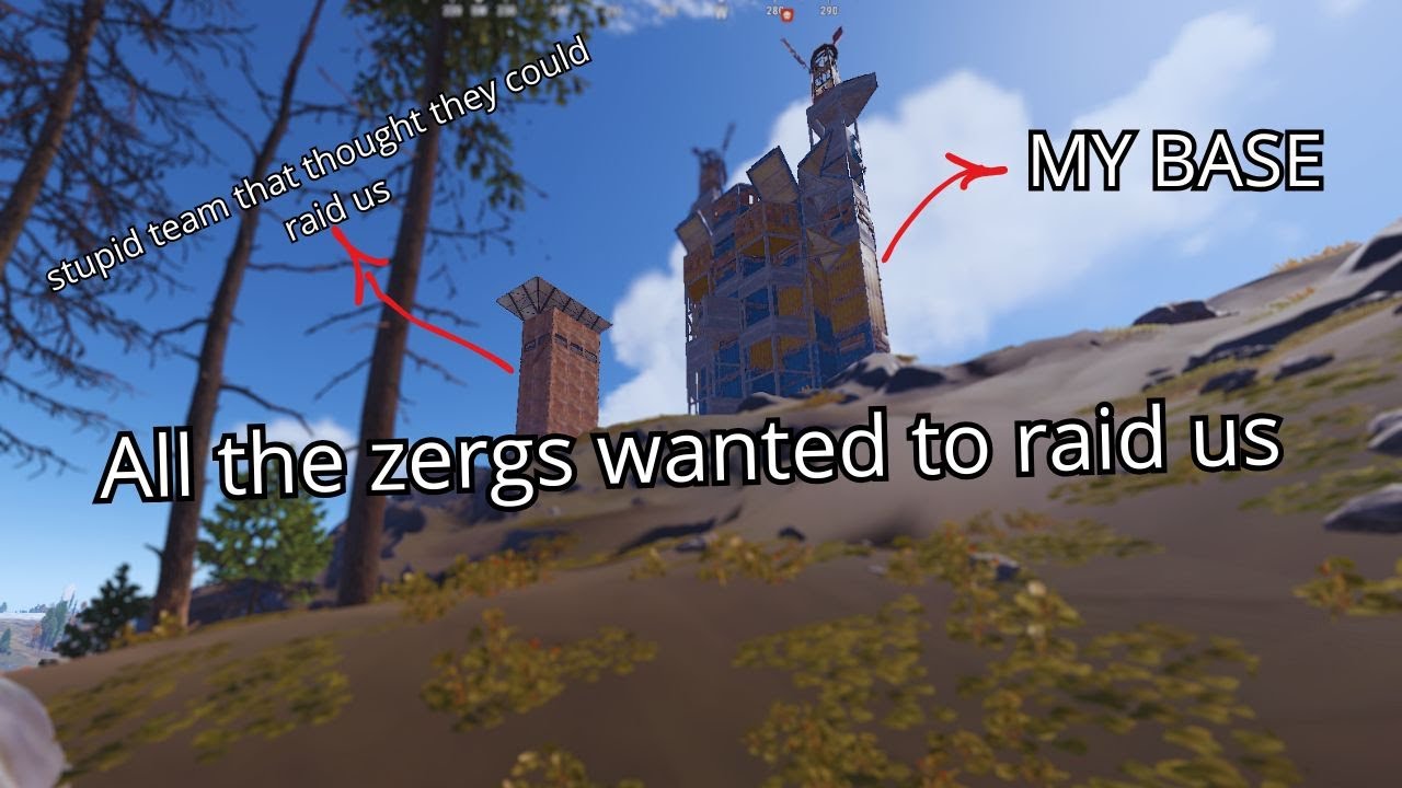 Obligamos a los Zergs a Raidearnos Porque no podian con nosotros - Rust