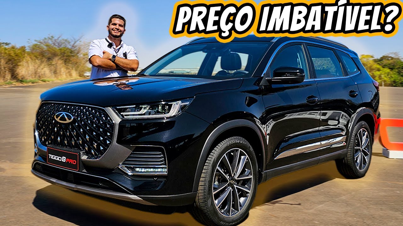 CAOA-Chery Tiggo 8 Pro 2025 - Preço de SUV compacto mas com 7 lugares e muita tecnologia