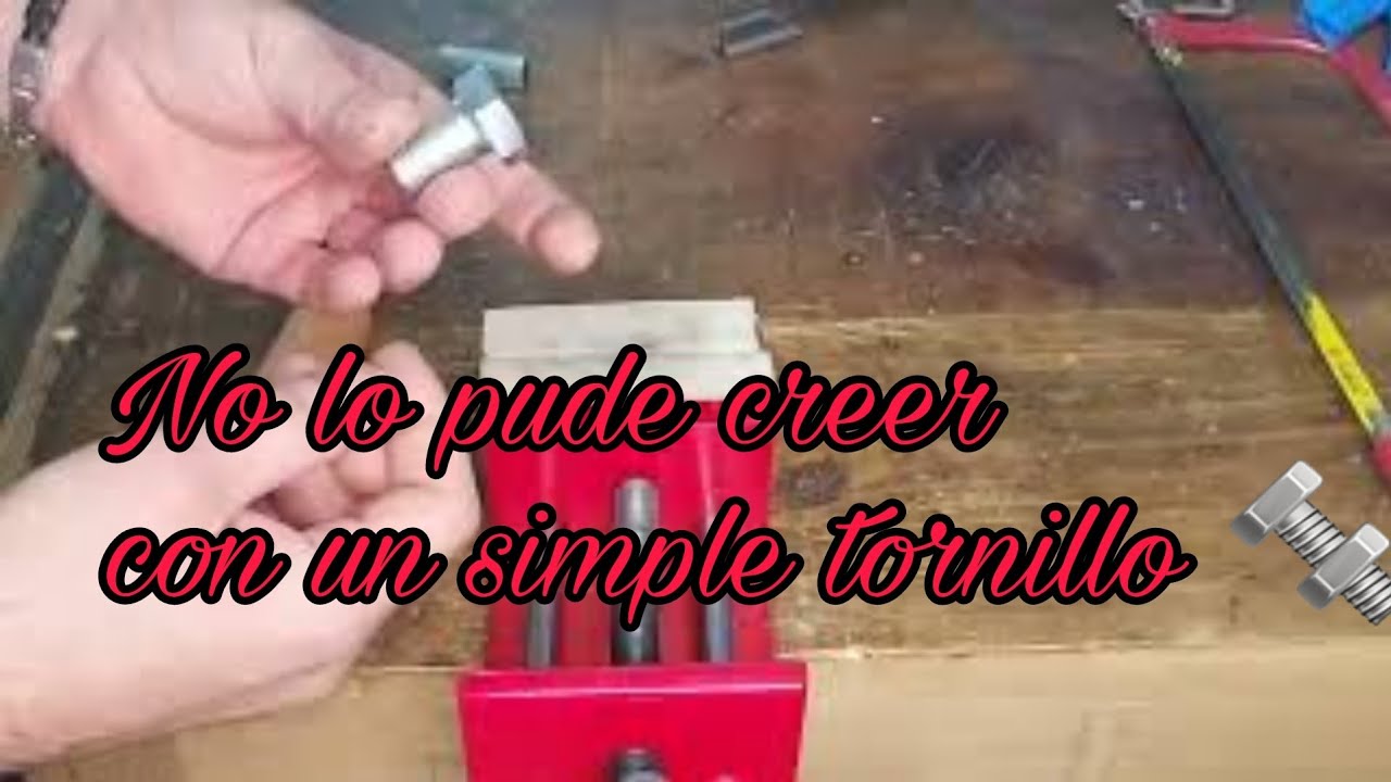 Ni yo mismo lo creí con un simple tornillo 🔩