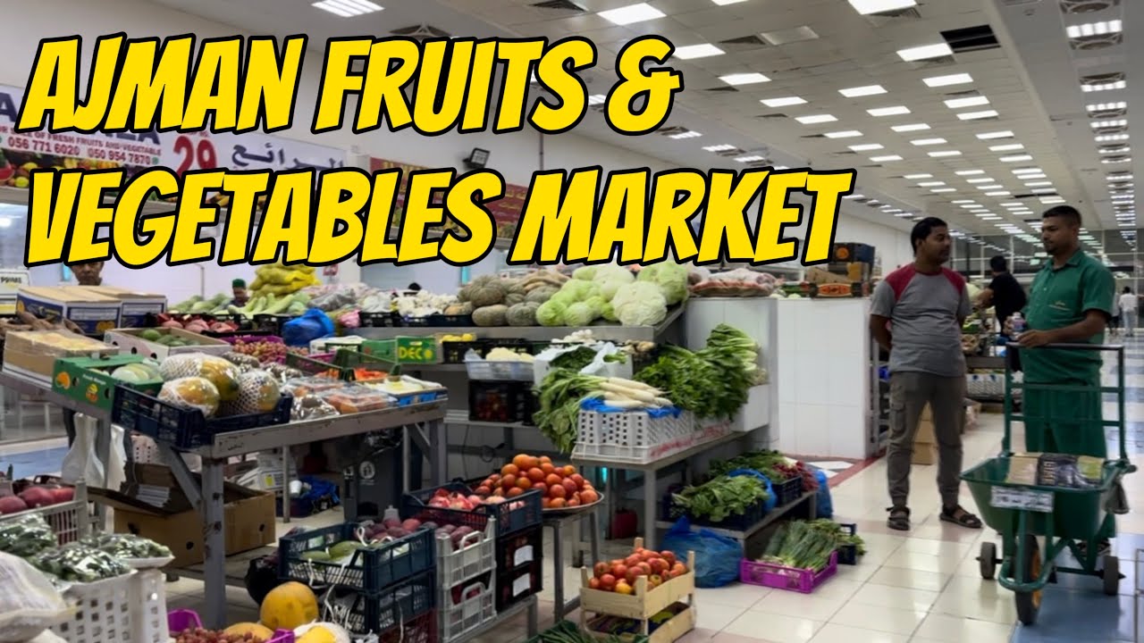 Inside Ajman Vegetable Market | Street walk around Yasmeen, Al Jerf, Ajman UAE 🇦🇪
