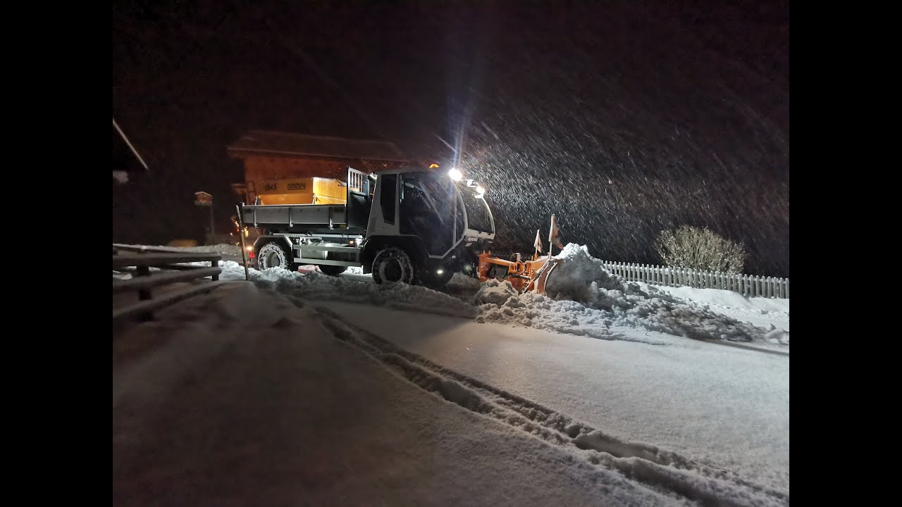 ❄️Winterdienst❄️Es geht weiter🌨️Schiltrac Swisstrans🚍🌨️