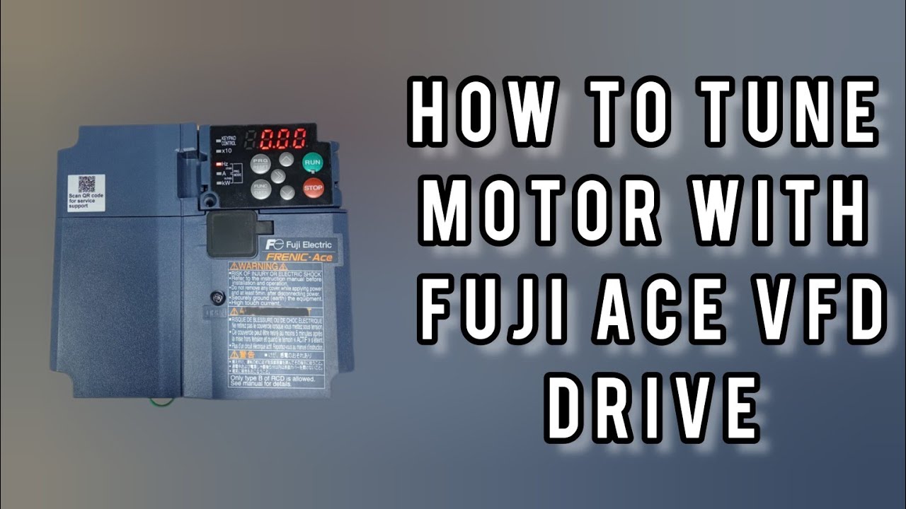 How to tune motor with fuji ace VFD drive/how to startup tune in fuji ace VFD drive in tamil