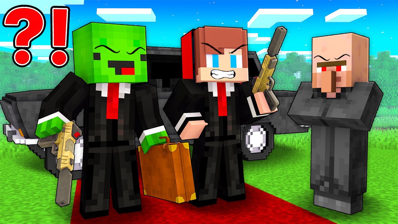 Как Майки и Джей-Джей стали HITMANS в Minecraft? (Maizen)