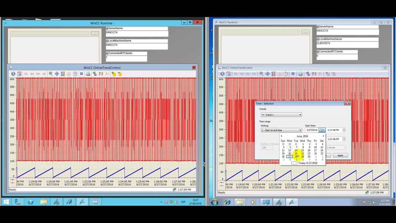 WinCC - Conectar Backup Base Datos TagLogging en Clientes