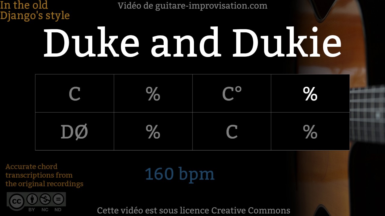 Duke and Dukie (160 bpm) - Gypsy jazz Backing track / Jazz manouche