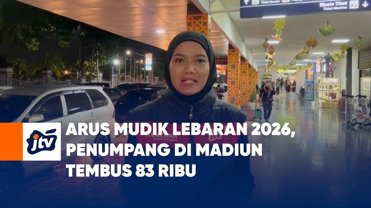 Arus Mudik Lebaran 2026, Penumpang di Madiun Tembus 83 Ribu