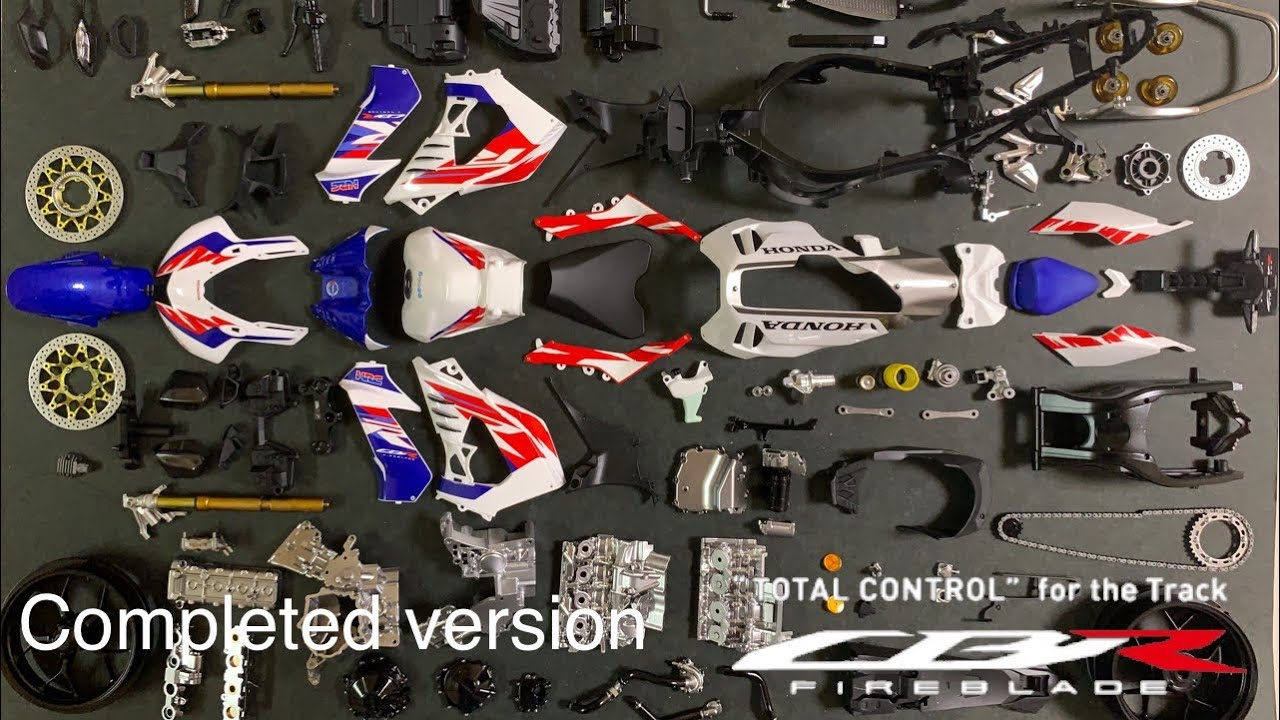 HONDA CBR1000RR-R FIREBLADE SP 30th anniversary TAMIYA 1/12  motorcycle model kit Completed version