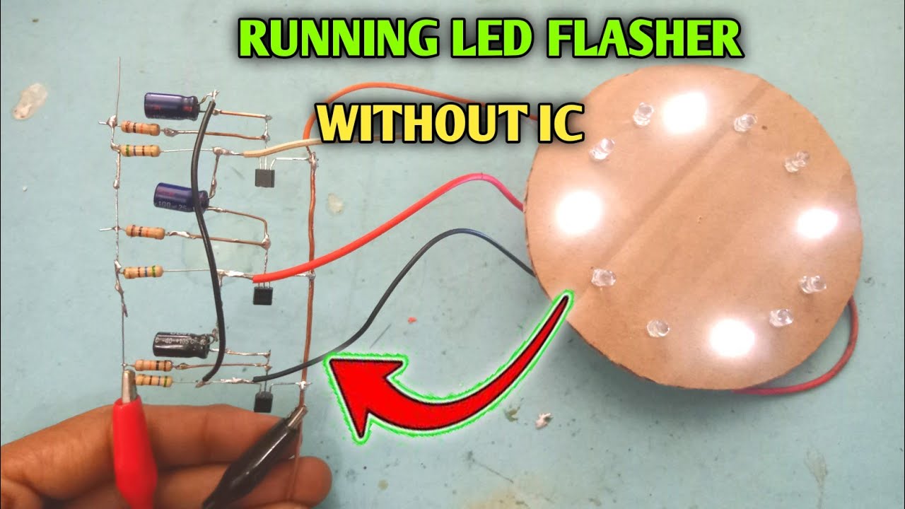 CARA MEMBUAT RUNNING LED BERPUTAR SEARAH