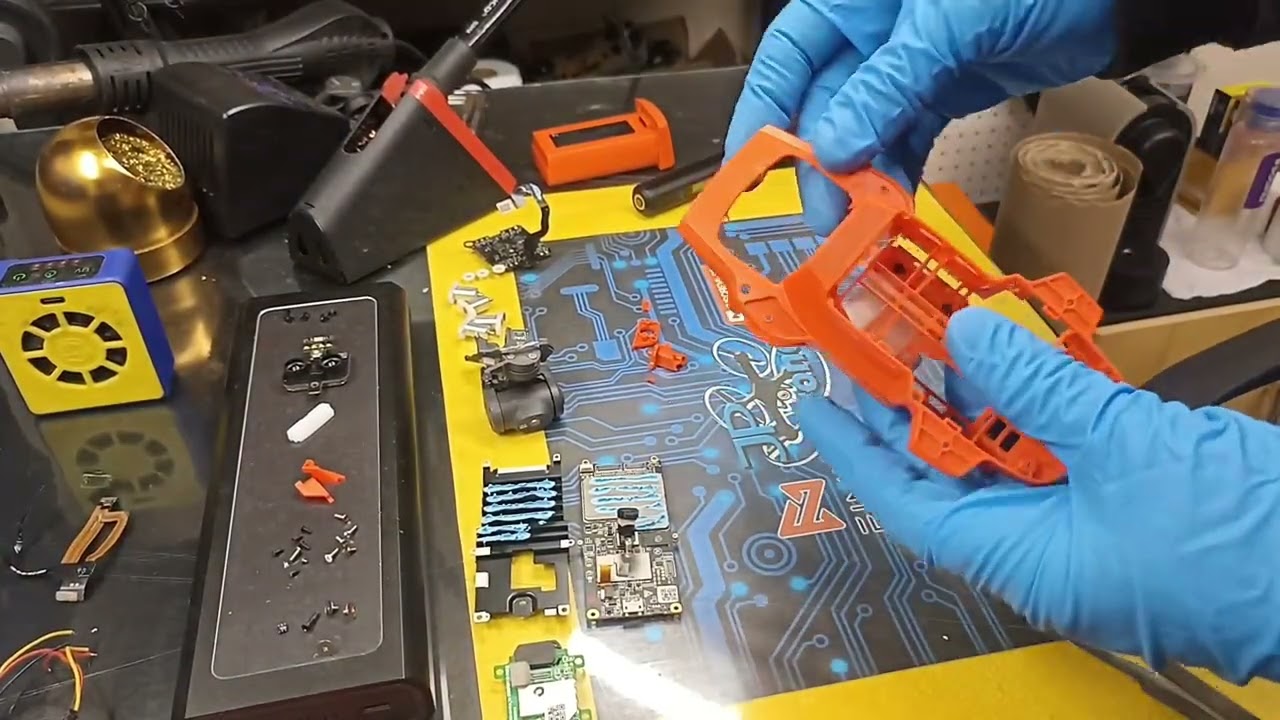 Drone FIMI MINI 3 - troca da shell e restauração do gimbal