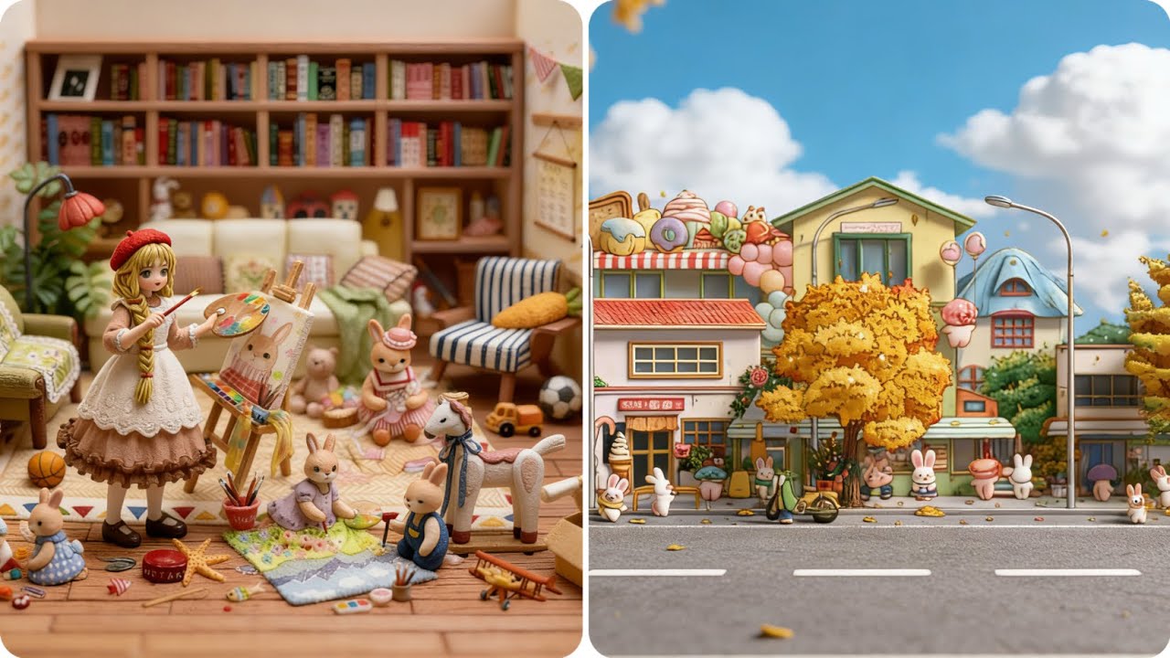 ASMR‖ Scene Sticker‖ Artist➕YuYu Street - Autumn DIY